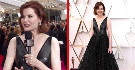 gina davis hot|Oscars 2020: Geena Davis, 64, Rocks a Plunging Gown on Red。